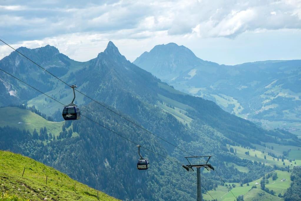 Confortable Chalet Avec Magnifique Vue En Gruyere. Charmey Zewnętrze zdjęcie